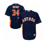 Men's Houston Astros #34 Nolan Ryan Replica Navy Blue Alternate Cool Base 2019 World Series Bound Baseball Jersey