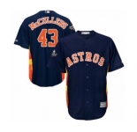 Men's Houston Astros #43 Lance McCullers Replica Navy Blue Alternate Cool Base 2019 World Series Bound Baseball Jersey