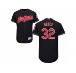 Cleveland Indians #32 Jay Bruce Navy Blue Flexbase Authentic Collection MLB Jersey