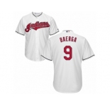 Cleveland Indians #9 Carlos Baerga Replica White Home Cool Base MLB Jersey