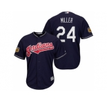 Men's Cleveland Indians #24 Andrew Miller 2017 Spring Training Cool Base Stitched MLB Jersey
