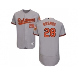 Men Baltimore Orioles #28 Colby Rasmus Grey Flexbase Authentic Collection Stitched MLB Jersey