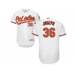 Men Baltimore Orioles #36 Caleb Joseph White Flexbase Authentic Collection Stitched MLB Jersey
