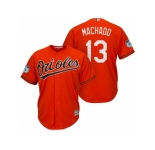 Men's Baltimore Orioles #13 Manny Machado 2017 Spring Training Cool Base Stitched MLB Jersey