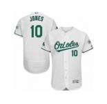 Men's Majestic Baltimore Orioles #10 Adam Jones White Celtic Flexbase Authentic Collection MLB Jersey