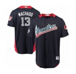 Men's Majestic Baltimore Orioles #13 Manny Machado Game Navy Blue American League 2018 MLB All-Star MLB Jersey