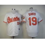 mlb jerseys baltimore orioles #19 davis white