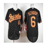 mlb jerseys baltimore orioles #6 schoop black
