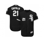 Men Chicago White Sox #21 Welington Castillo Black Flexbase Authentic Collection Stitched MLB Jersey