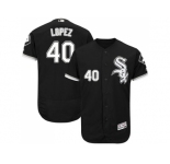Men Chicago White Sox #40 Reynaldo Lopez Black Flexbase Authentic Collection Stitched MLB Jerseys