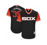 Men's 2017 Little League World Series White Sox #39 Alen Hanson El Chamaquito Black Jersey