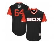 Men's 2017 Little League World Series White Sox #64 David Holmberg DH Black Jersey