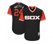 Men's 2017 Little League World Series White Sox Matt Davidson #24 Matty D Black Jersey