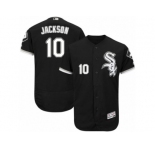 Men's Majestic Chicago White Sox #10 Austin Jackson Black Flexbase Authentic Collection MLB Jersey
