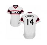 Men's Majestic Chicago White Sox #14 Paul Konerko White Flexbase Authentic Collection MLB Jersey