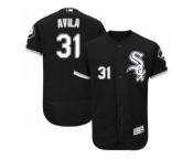 Men's Majestic Chicago White Sox #31 Alex Avila Black Flexbase Authentic Collection MLB Jersey