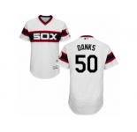 Men's Majestic Chicago White Sox #50 John Danks White Flexbase Authentic Collection MLB Jersey
