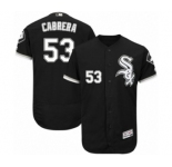 Men's Majestic Chicago White Sox #53 Melky Cabrera Black Flexbase Authentic Collection MLB Jersey