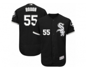 Men's Majestic Chicago White Sox #55 Carlos Rodon Black Flexbase Authentic Collection MLB Jersey