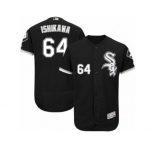 Men's Majestic Chicago White Sox #64 Travis Ishikawa Black Flexbase Authentic Collection MLB Jersey