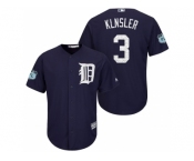 Men's Detroit Tigers #3 Ian Klnsler 2017 Spring Training Cool Base Stitched MLB Jersey