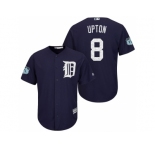Men's Detroit Tigers #8 Justin Upton 2017 Spring Training Cool Base Stitched MLB Jersey