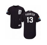 Men's Majestic Detroit Tigers #13 Lance Parrish Navy Blue Flexbase Authentic Collection MLB Jersey