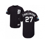 Men's Majestic Detroit Tigers #27 Jordan Zimmermann Navy Blue Flexbase Authentic Collection MLB Jersey