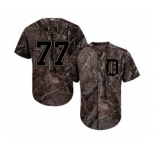 Men's Majestic Detroit Tigers #77 Joe Jimenez Authentic Camo Realtree Collection Flex Base MLB Jersey