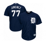 Men's Majestic Detroit Tigers #77 Joe Jimenez Replica Navy Blue Alternate Cool Base MLB Jersey