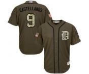 mlb jerseys detroit tigers #9 nick castellanos green salute to service