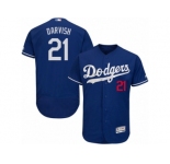 Los Angeles Dodgers #21 Yu Darvish Royal Blue Flexbase Authentic Collection MLB Jersey