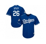 Los Angeles Dodgers #26 Chase Utley Replica Royal Blue Alternate 2017 World Series Bound Cool Base MLB Jersey
