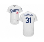 Los Angeles Dodgers #31 Joc Pederson White Flexbase Authentic Collection Stitched Baseball Jersey