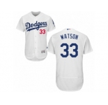 Los Angeles Dodgers #33 Tony Watson White Flexbase Authentic Collection MLB Jersey