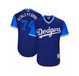 Los Angeles Dodgers #74 Kenley Jansen Kenleyfornia Authentic Navy Blue 2017 Players Weekend MLB Jersey