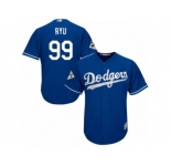 Los Angeles Dodgers #99 Hyun-Jin Ryu Replica Royal Blue Alternate 2017 World Series Bound Cool Base MLB Jersey