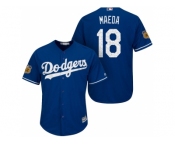 Men's Los Angeles Dodgers #18 Kenta Maeda 2017 Spring Training Cool Base Stitched MLB Jersey