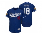 Men's Los Angeles Dodgers #18 Kenta Maeda 2017 Spring Training Flex Base Authentic Collection Stitched Baseball Jersey