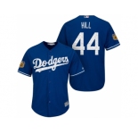 Men's Los Angeles Dodgers #44 Rich Hill 2017 Spring Training Cool Base Stitched MLB Jersey