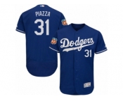 Men's Majestic Los Angeles Dodgers #31 Mike Piazza Royal Blue Flexbase Authentic Collection MLB Jersey