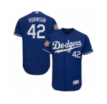 Men's Majestic Los Angeles Dodgers #42 Jackie Robinson Royal Blue Flexbase Authentic Collection MLB Jersey