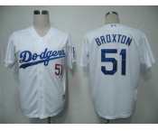 mlb jerseys los angeles dodgers #51 broxton white