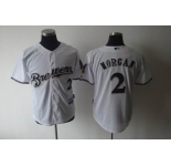 mlb jerseys milwaukee brewers #2 morgan white[2001]