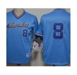 mlb jerseys milwaukee brewers #8 ryan braun lt.blue(milwaukee)