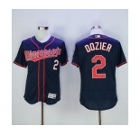 Men Minnesota Twins #2 Brian Dozier Majestic Blue Flexbase Authentic Collection Player Jersey