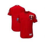Men Minnesota Twins Customized Majestic Scarlet 2018 Spring Training Flex Base Team Jersey