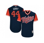 Men's 2017 Little League World Series Twins Kyle Gibson #44 Gibby Navy Jersey