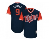 Men's 2017 Little League World Series Twins Matt Belisle #9 Belisle Navy Jersey