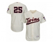 Men's Majestic Minnesota Twins #25 Byron Buxton Cream Flexbase Authentic Collection MLB Jersey